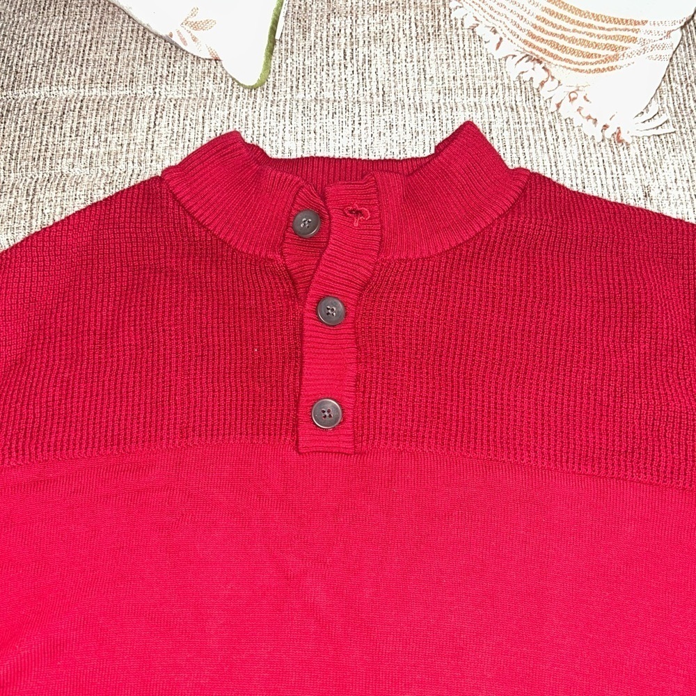 Club Room Red Men's Sweater - Picture 2 of 6